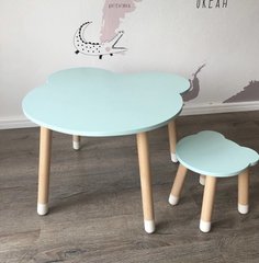 Детский комплект " Мишка" (деревянный стол и табуретка)
