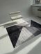 Турецький килим у спальню "Сірі трикутники" 120х180 см