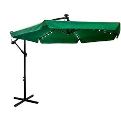 Зонтик садовый с подсветкой LED зеленый Bonro B-7218LP 3м 6 спиц