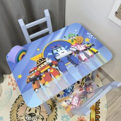 Детский столик "Робокар", 2 стульчика