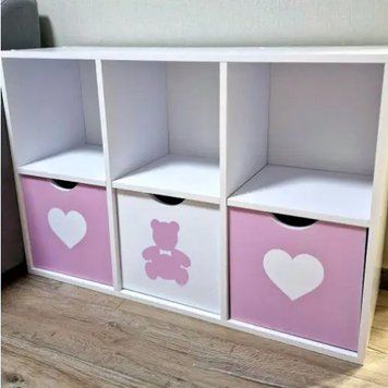 Стелаж дитячий Mini для іграшок та книг, 6 клітинок