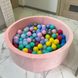 Сухий басейн з кульками в комплекті (200 шт) пудрового кольору 100 х 40 см велюр
