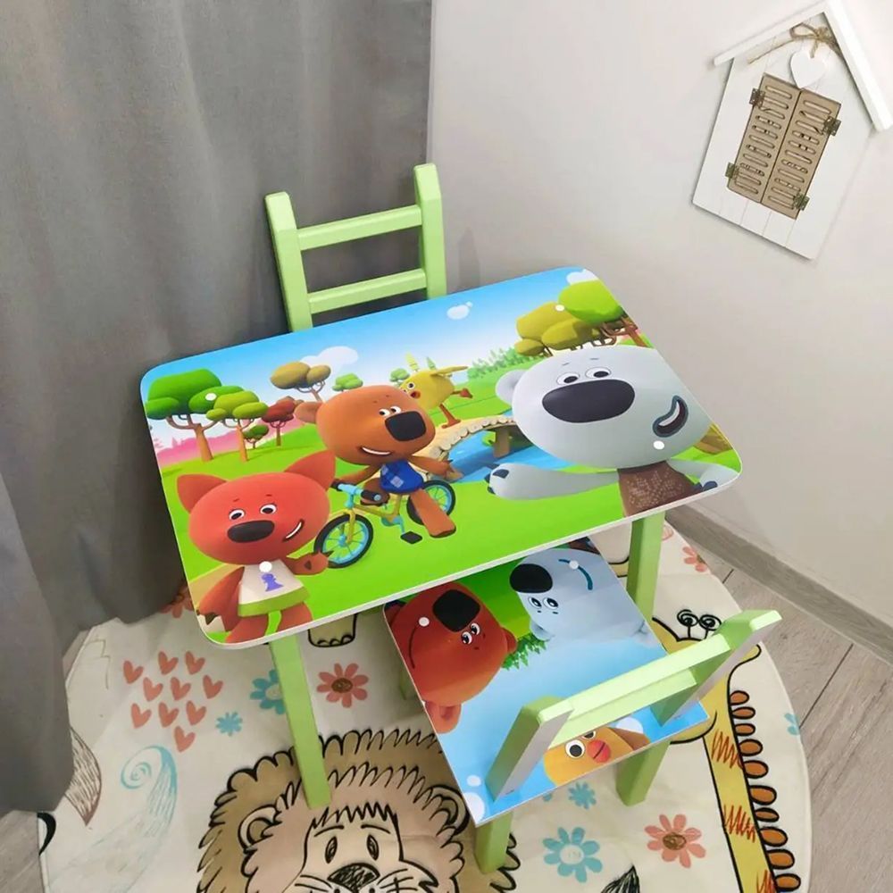 Дитячий столик і два стільця, Мі мі мішки