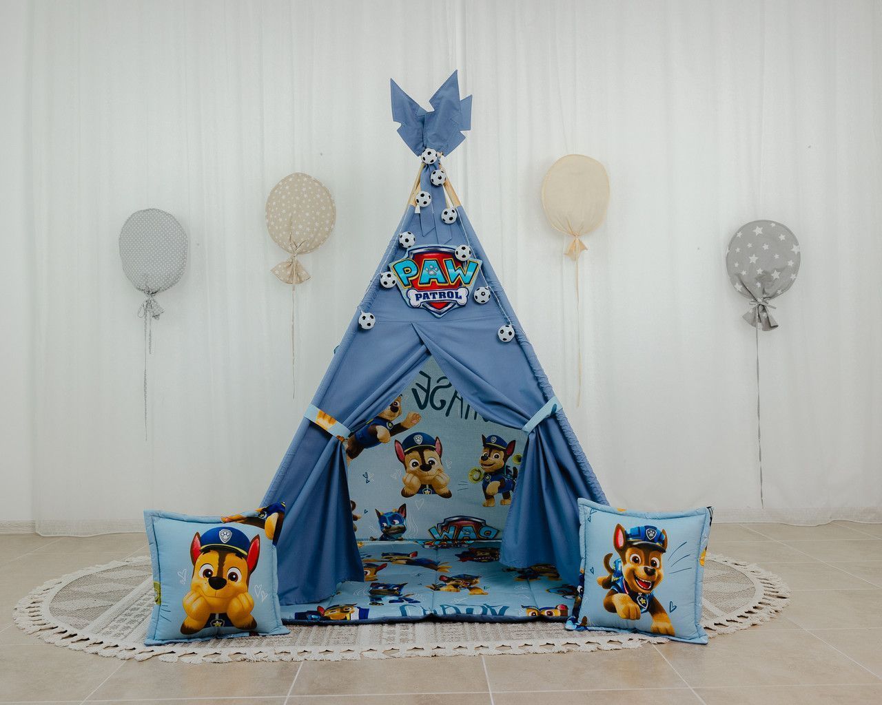 Вігвам палатка для хлопчика Paw Patrol. Повний комплект