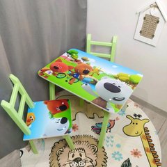 Дитячий столик та 2 стільчика «Мі мі мішки»