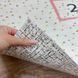 Турецкий безворсовый коврик Радужные классики подкладка из эко-кожи, 120х180 см