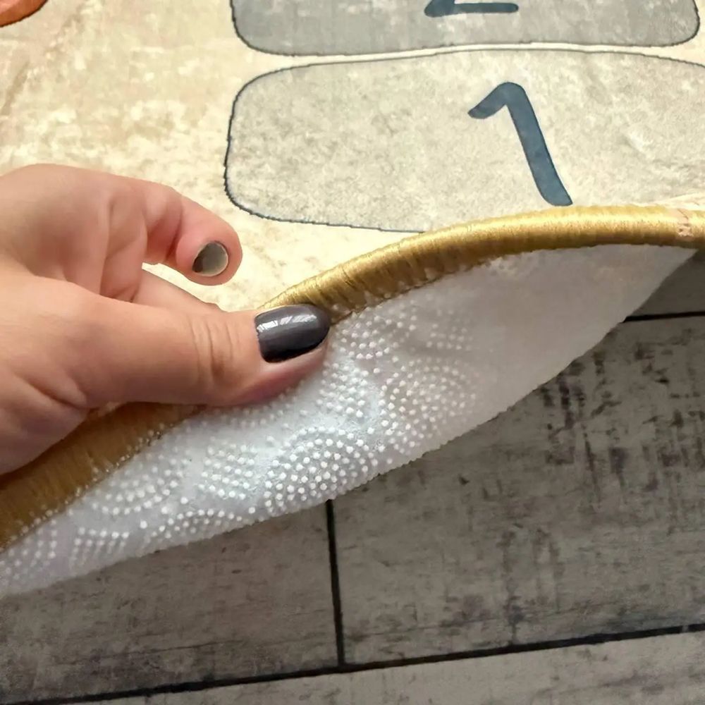 Килимок турецький безворсовий Класики на пісочному, 100х160 см