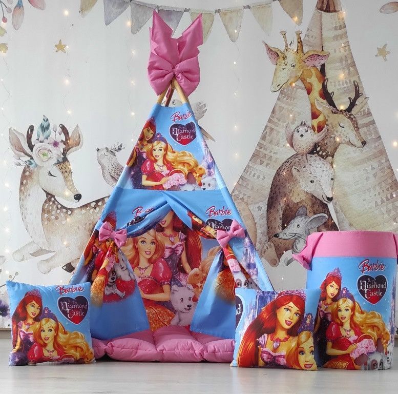 Вигвам в детскую Кукла Барби ( Barbie ) БОН БОН + корзина для игрушек. Полный комплект !