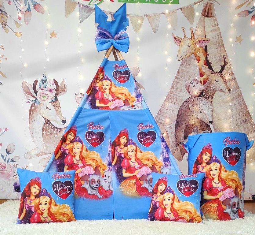 Вигвам в детскую Кукла Барби ( Barbie ) БОН БОН + корзина для игрушек. Полный комплект !