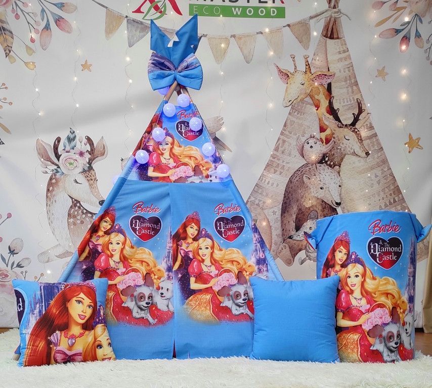 Вигвам в детскую Кукла Барби ( Barbie ) БОН БОН + корзина для игрушек. Полный комплект !
