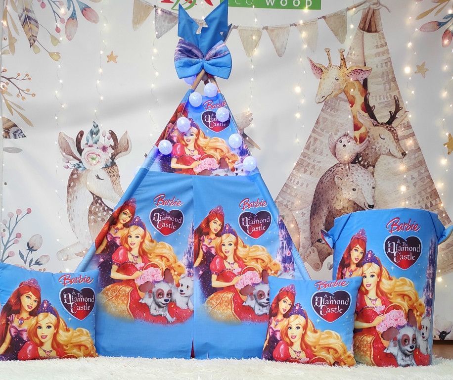 Вигвам в детскую Кукла Барби ( Barbie ) БОН БОН + корзина для игрушек. Полный комплект !