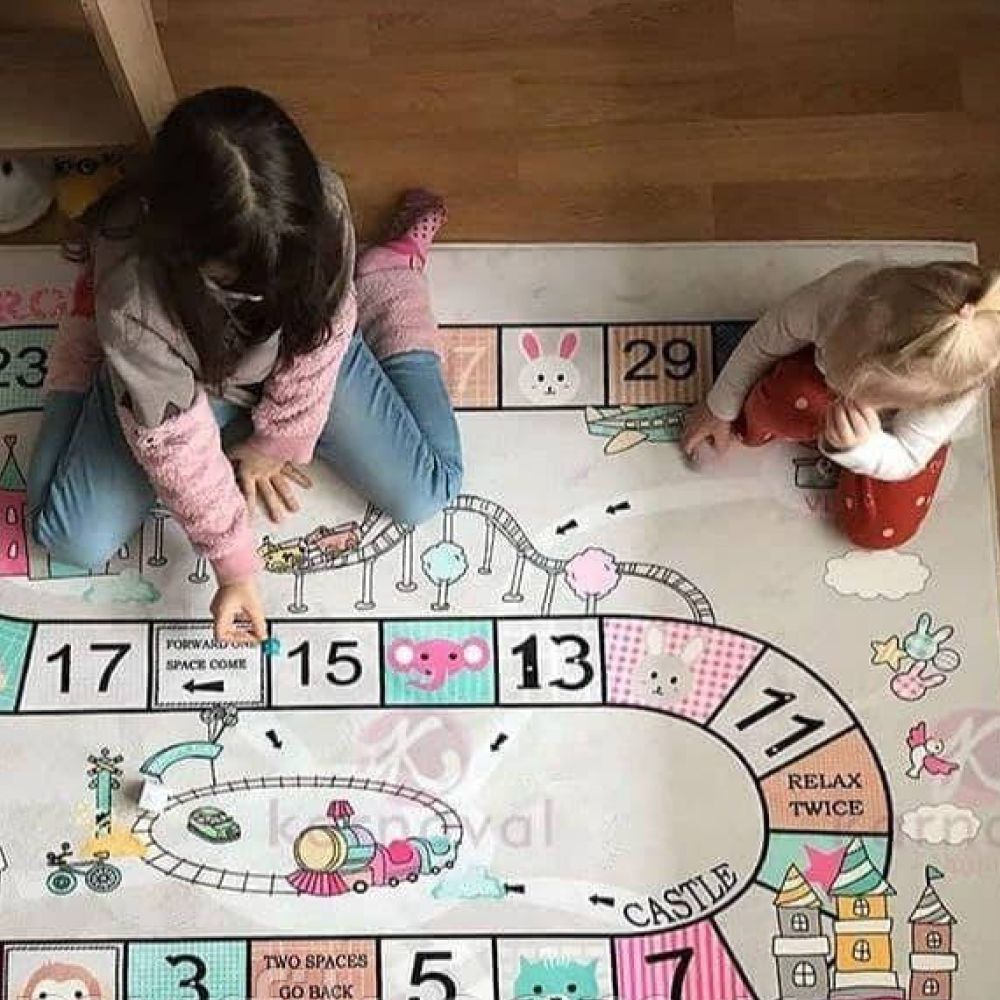 Килимок в дитячу Веселий квест, 100х160 см