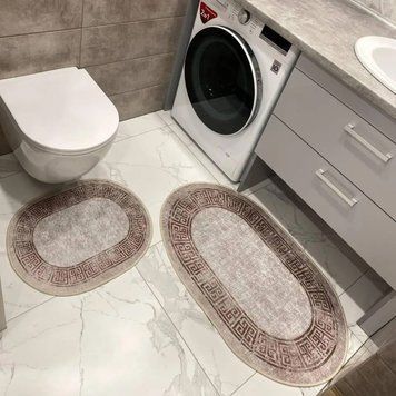 Набор ковриков для ванной комнаты, 100&times;60 см / 60&times;50 см