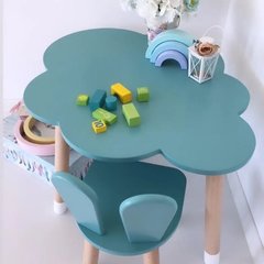 Детский стол и 1 стул (зайка и столик облако)