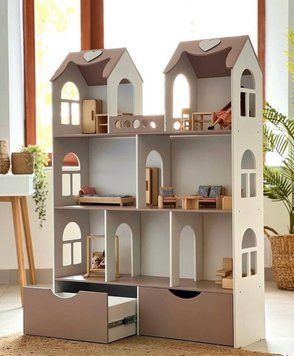 "Роскошный особняк" кукольный дом MagicHouse для Барби (капучино)