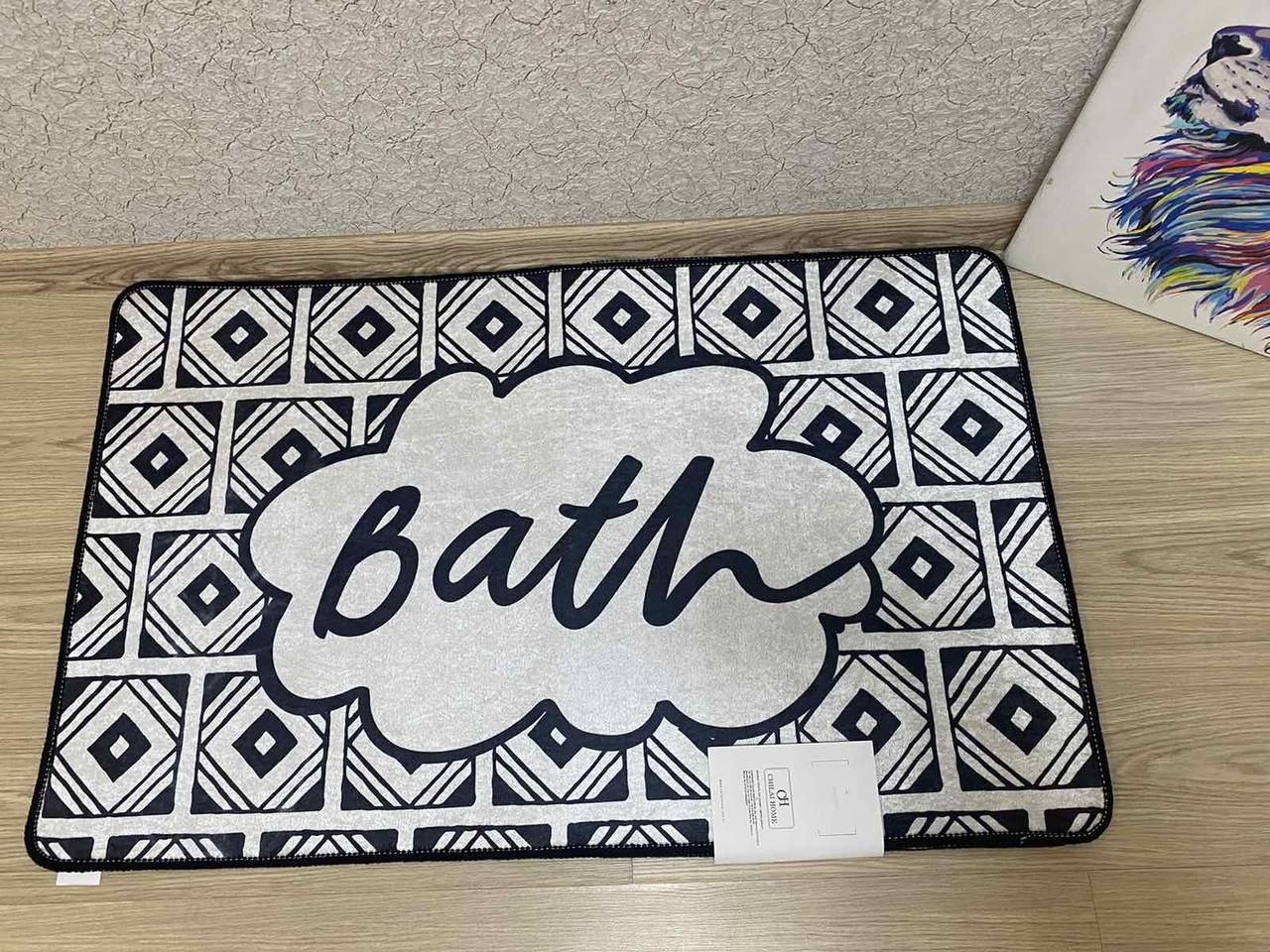 Килимки для ванної "Bath", комплект із двох килимків 100х60 і 60х50 см