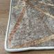 Коврик турецкий безворсовый Коричневый мрамор, 80х150 см