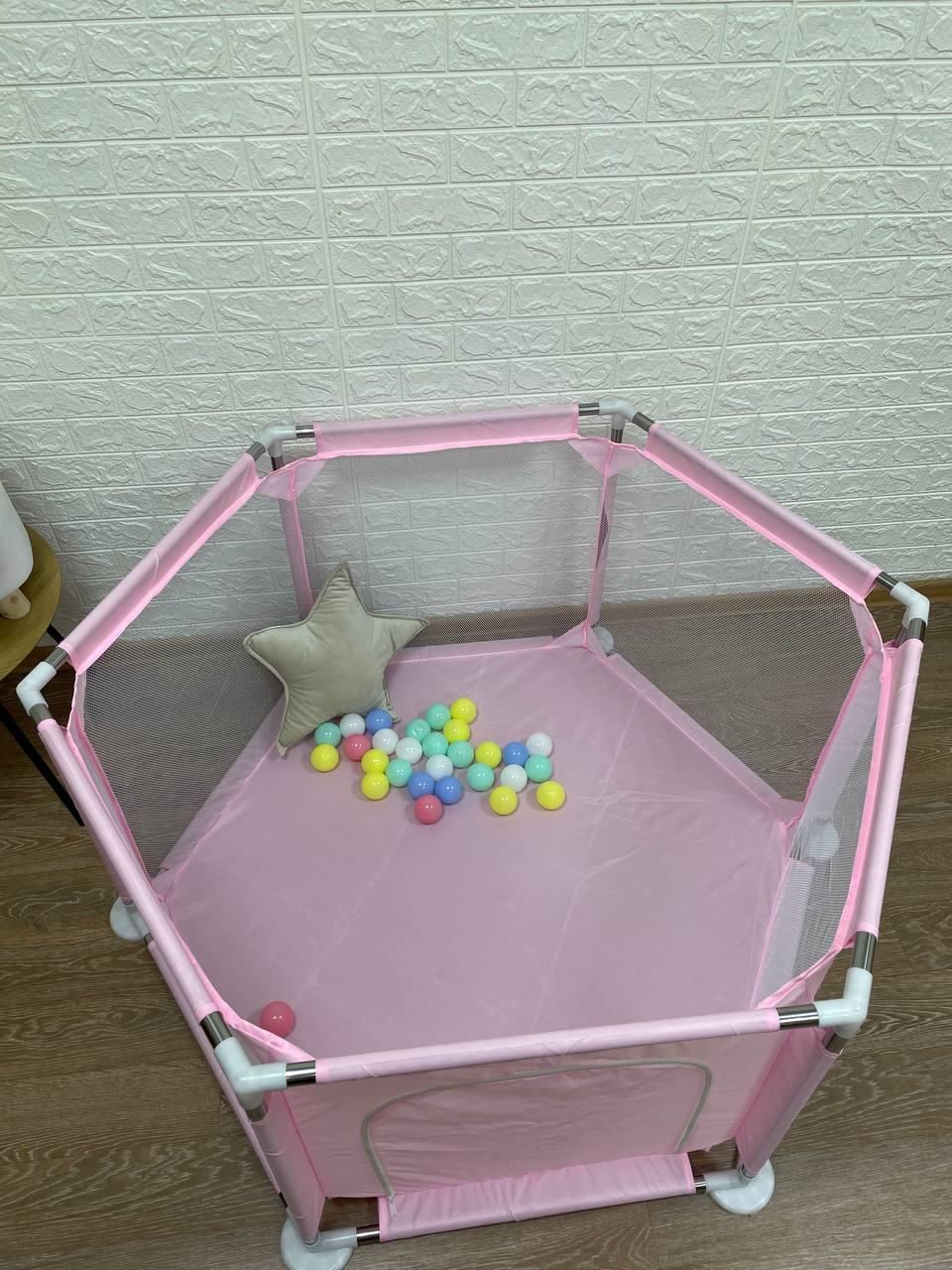 Дитячий манеж; сухий басейн; ігрова зона + 25 кульок у подарунок