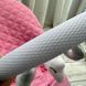 Детский шезлонг-качалка с 2-мя сменными игрушечными дугами, розовый