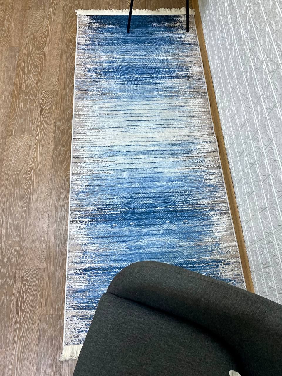 Турецький безворсовий килим "Кіаніт" підкладка з еко-шкіри