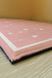 Плюшевий утеплений дитячий килим "Маленькі зірки на рожевому"