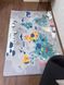 Турецкий безворсовый коврик "Карта мира на сером" без россии! 200х300см