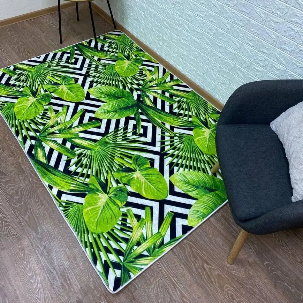 Коврик для кухни Папоротник, 100х200 см