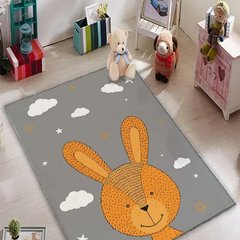 Плюшевый утепленный детский ковер "Кролик"