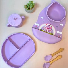 Силиконовая посуда для детей на присоске + ПОДАРОК