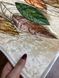 Турецкий безворсовой коврик "осенние листочки" подкладка из эко-кожи 80х200см