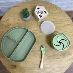 ПАКУНОК МАЛЮКА Набір дитячого силіконового посуду! 3 предмети