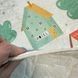 Турецкий безворсовый коврик Городок на эко-коже, 120х180 см