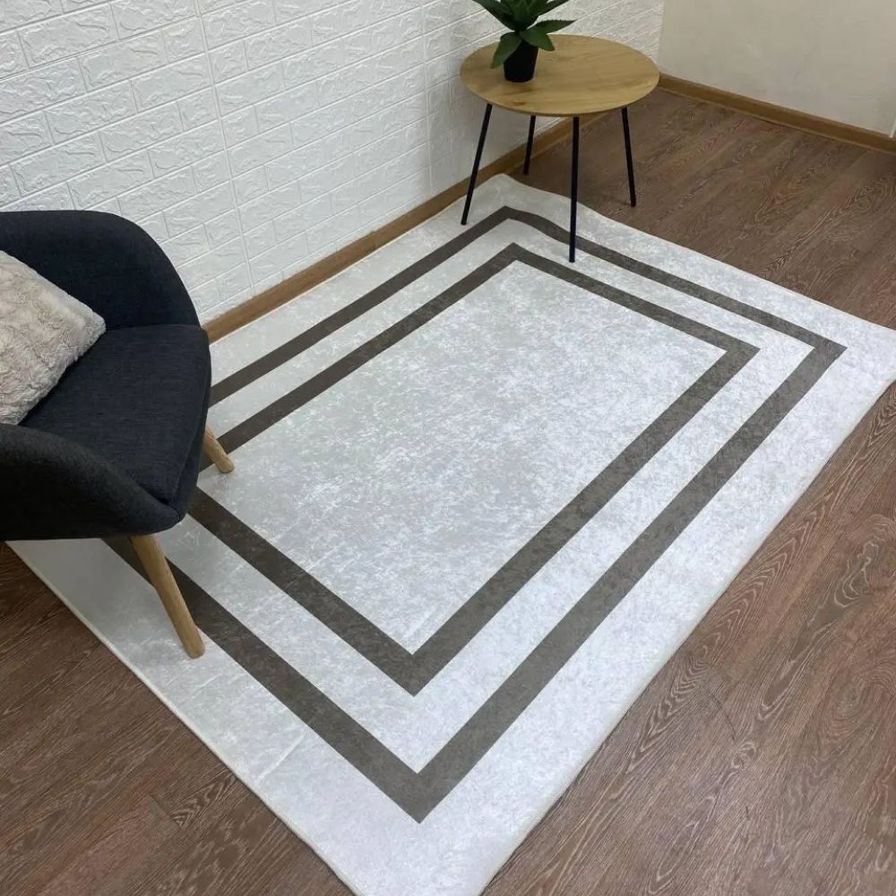 Ковер турецкий Оливковая рамка, 80х250 см