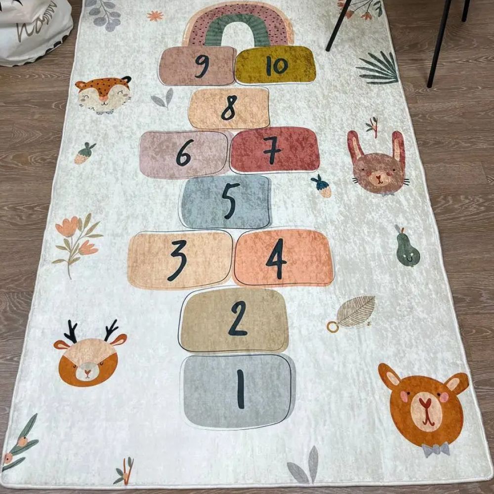 Килим турецький безворсовий Класики беж, 100х160 см