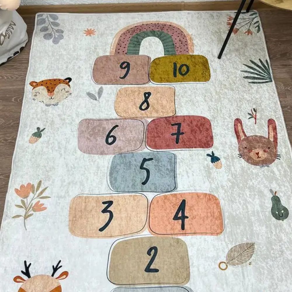 Килим турецький безворсовий Класики беж, 100х160 см