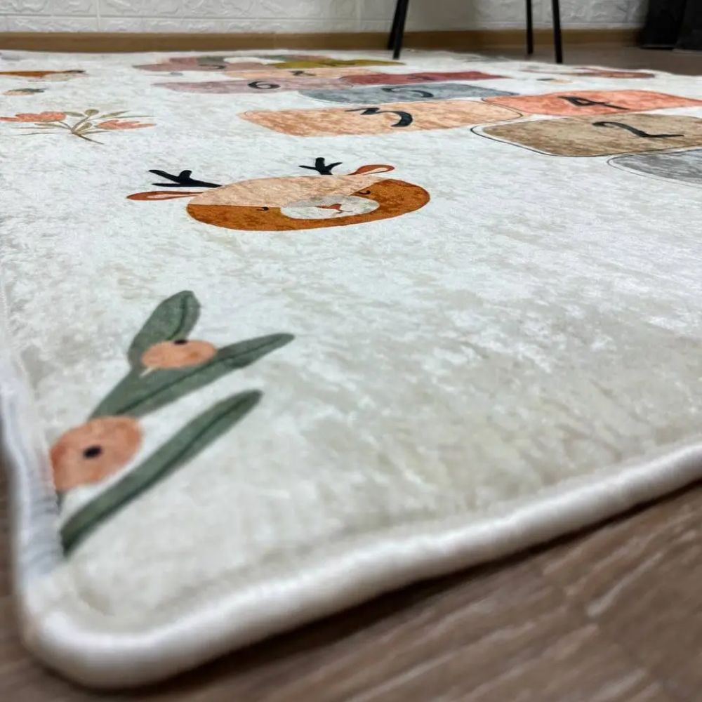 Килим турецький безворсовий Класики беж, 100х160 см