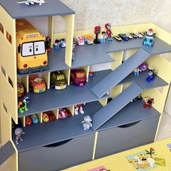 Детский игровой набор Паркинг Гараж MagicHouse для детских игрушечных машинок с ящиками