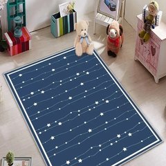 Плюшевий утеплений дитячий килим "Маленькі зірки"