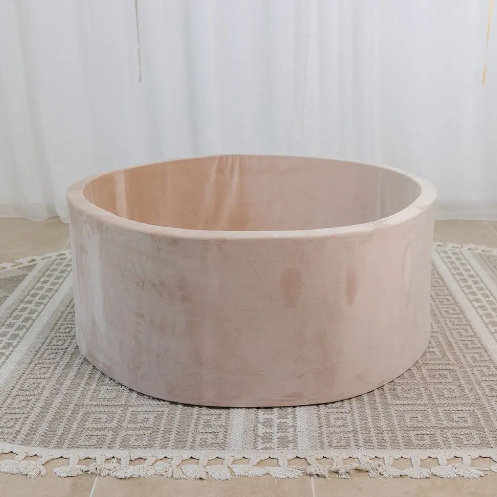 Сухий басейн з кульками (192 шт.) бежевий велюр, 100&times;40 см