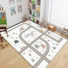 Плюшевий утеплений дитячий килим " Dream big"