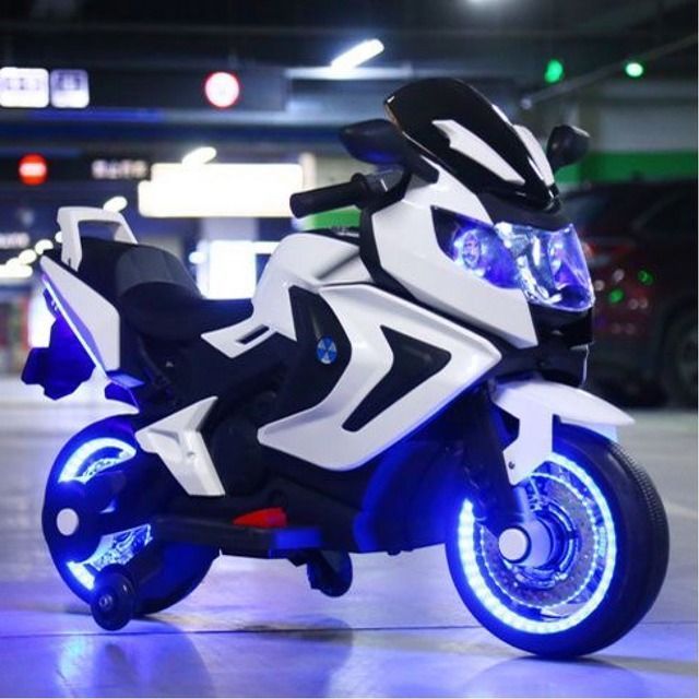 Дитячий електромотоцикл SPOKO SP-1600 білий