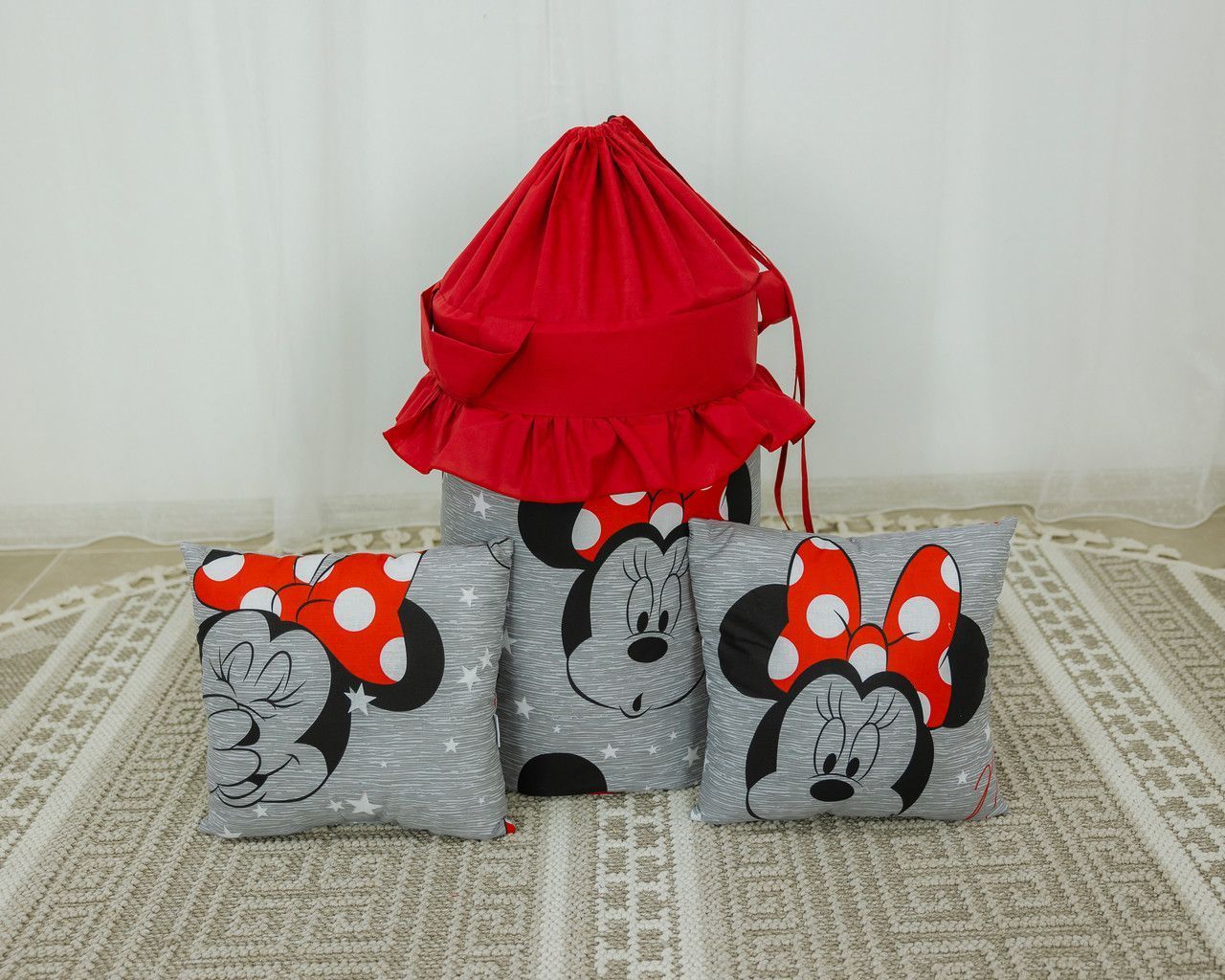 Вигвам для девочки Minnie style + корзина для игрушек