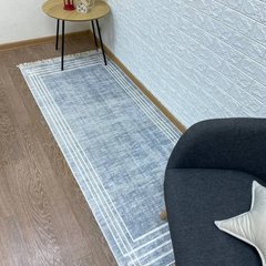 Турецький безворсовий килим "Монохром" підкладка з еко-шкіри