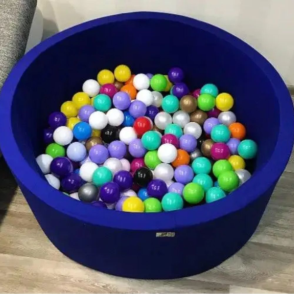 Сухий басейн з кульками (200 шт.) електрично-синій трикотаж, 100&times;33 см