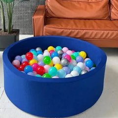 Сухий басейн з кульками в комплекті (200 шт) синього електричного кольору 100 х 40 см трикотаж