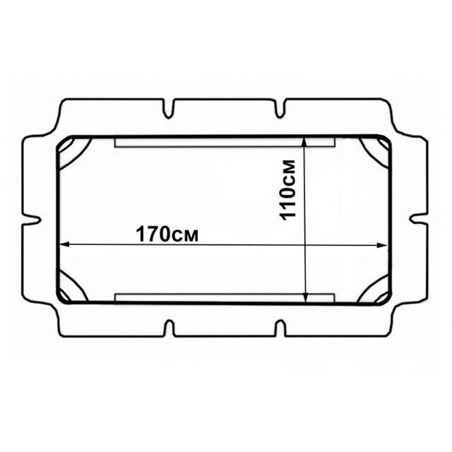 Дашок для садової гойдалки Bonro 170x110см