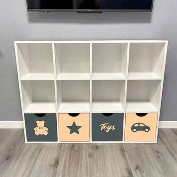 Стелаж дитячий Toys для іграшок та книг, 12 клітинок