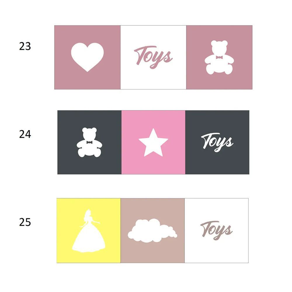 Стелаж дитячий Toys-pink для іграшок та книг, 12 клітинок