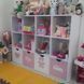Стелаж дитячий Toys-pink для іграшок та книг, 12 клітинок