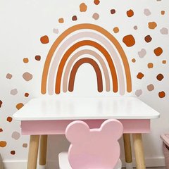 Прямоугольный стол с пеналом и 1 стул "Медведь"